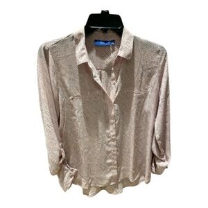Women's Apt.9 Pale Pink Button-Down Blouse Size Small